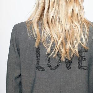 NWT Zadig & Voltaire Viva Bis Love Jacket Blazer